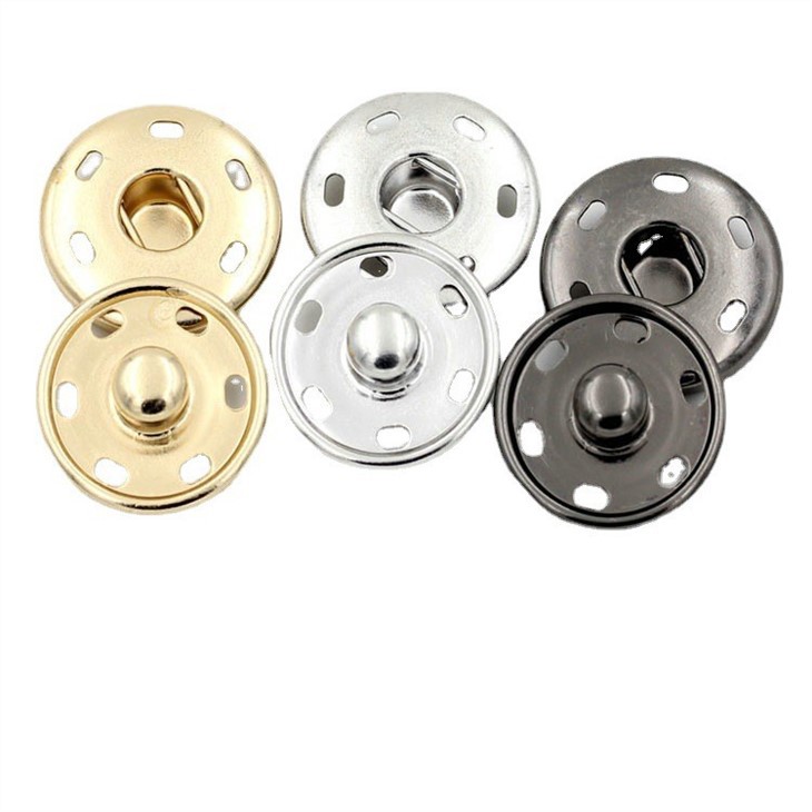 Brass Kopar Press Flatback smellihnappafesting